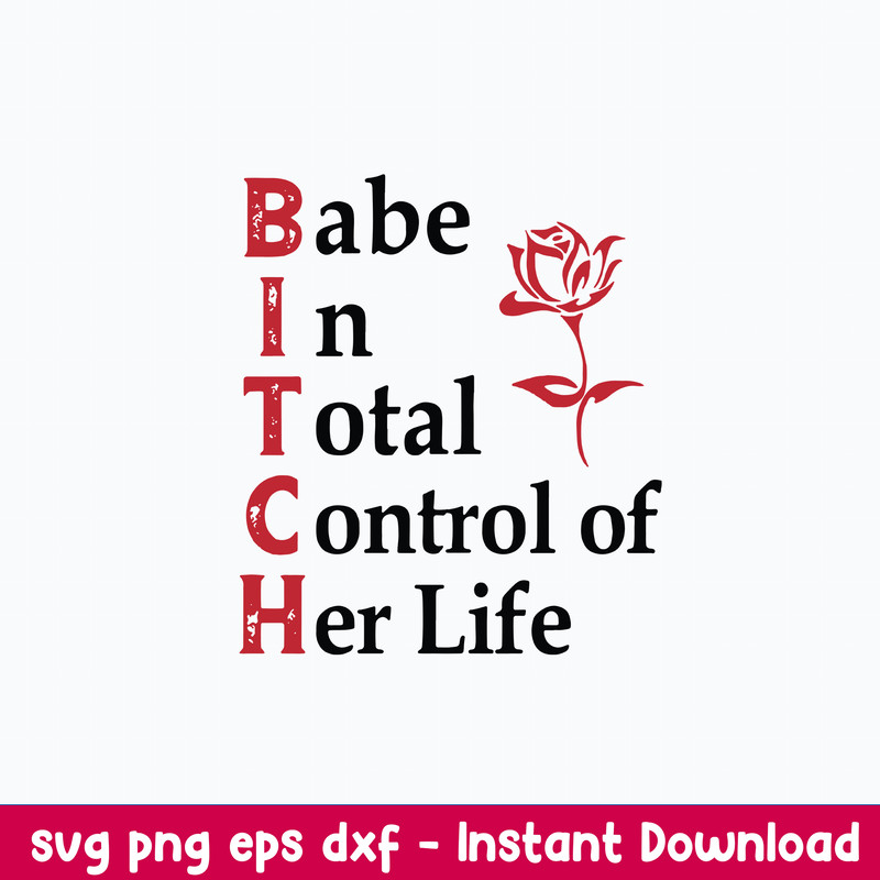 Babe In Total Control Of Her Life Svg, Png Dxf Eps Digital file.jpeg