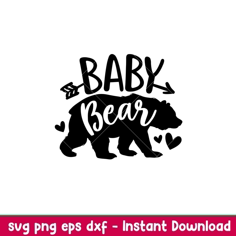 Baby Bear Family, Baby Bear Family Svg, Mom Life Svg, Mother’s day Svg, Family Svg, eps, png, dxf file.jpeg