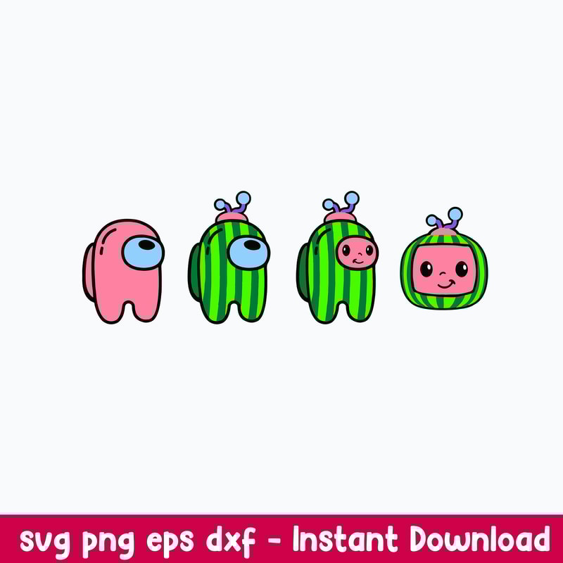 Cocomelon Among Us Svg, Cocomelon Svg, Among Us Svg, Png Dxf Eps File.jpeg