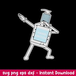 dabbing hand sanitizer medium bottle svg, png dxf eps file