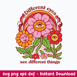 different eyes see didfferent things svg, png dxf eps file
