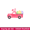 Happy Easter Truck with Eggs, Happy Easter Truck with Eggs Svg, Happy Easter Svg, Easter egg Svg, Spring Svg, png,dxf,eps file.jpeg
