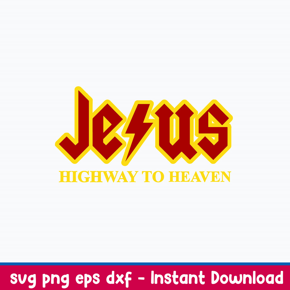 Jesus Hightway To Heaven Svg, Jesus Svg, Png Dxf Eps File.jpeg