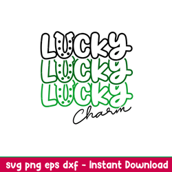 lucky charm, lucky charm svg, st. patricks day svg, lucky svg, irish svg, clover svg, png,dxf,eps file