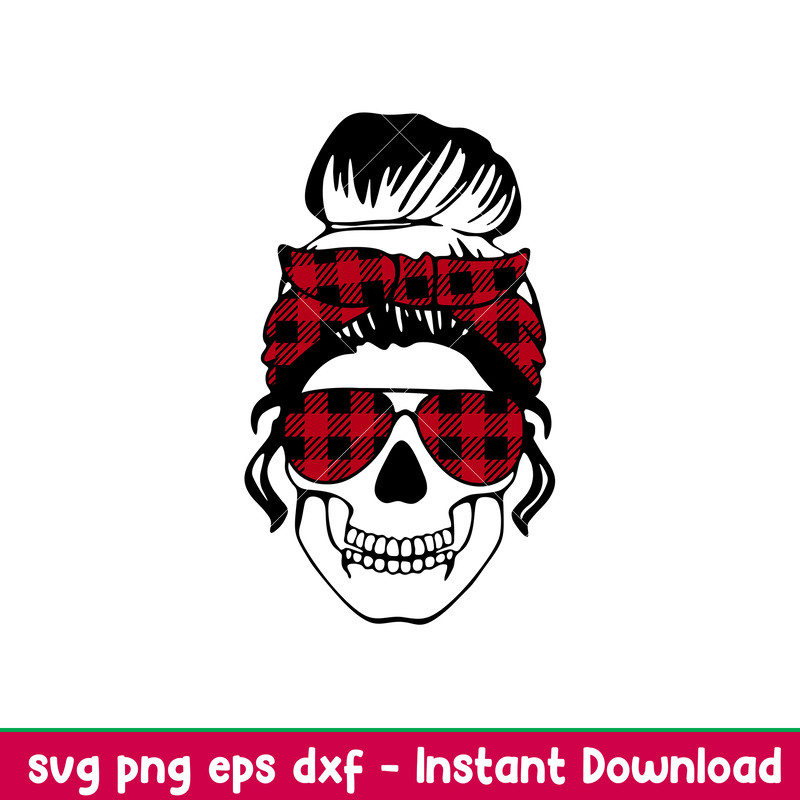 Mom Life Skull Buffalo,Mom Life Skull Buffalo Svg, Christmas Mom Svg, Merry Christmas Svg, png,dxf,eps file.jpeg