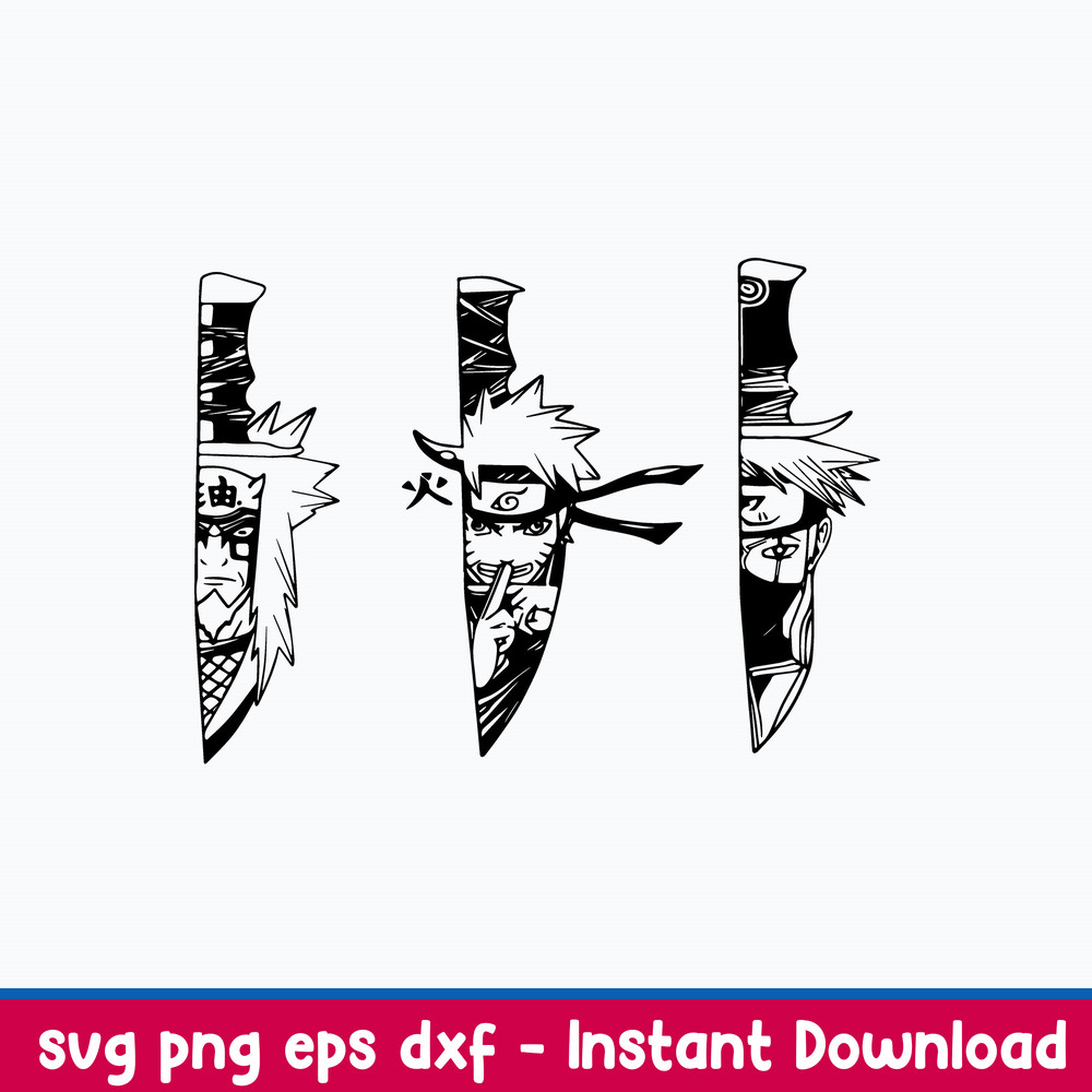 Naruto Knife Anime Svg, Manga Character In Knife Svg, Naruto Knife Svg, Png Dxf Eps File.jpeg