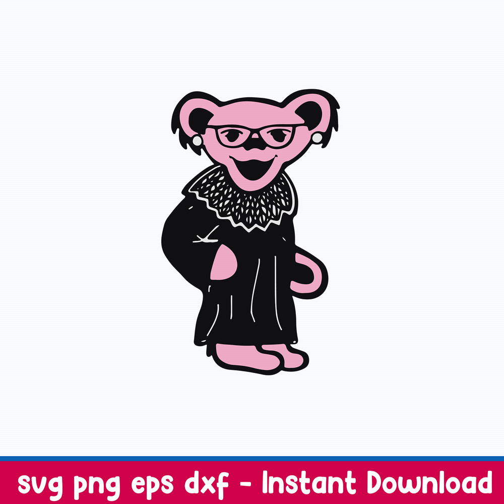 Ruth Bader Ginsburg Dead Bear Svg, Png Dxf EPs File.jpeg