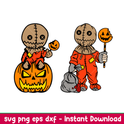 sam trick r treat bundle, sam trick r treat bundle svg, halloween svg, spooky season svg, trick or treat svg, png,dxf,ep