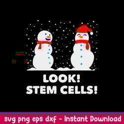 science xmas look stem cells svg, snowman christmas svg, png dxf eps file