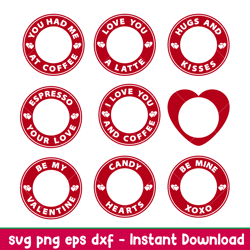 valentines day coffee bundle, valentines starbucks coffee bundle svg, valentines day svg, valentine svg, love svg,png,dx