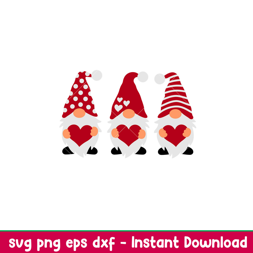 Valentines Day Gnomes, Valentines Gnomes Svg, Gnomes Love Svg, Valentines Day Svg, png,dxf,eps file.jpeg