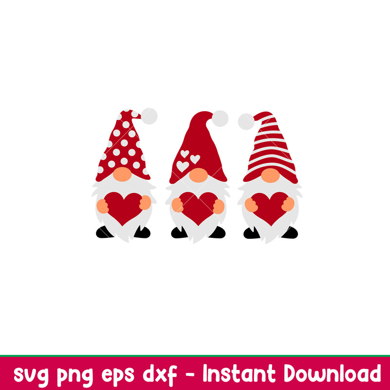 Valentines Day Gnomes, Valentines Gnomes Svg, Gnomes Love Svg, Valentines Day Svg, png,dxf,eps file.jpeg