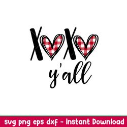 xoxo yall, xoxo y_all svg, xoxo yall svg file, xoxo y_all dxf, xoxo y_all clipart, xoxo yall design svg, png,dxf,eps fil