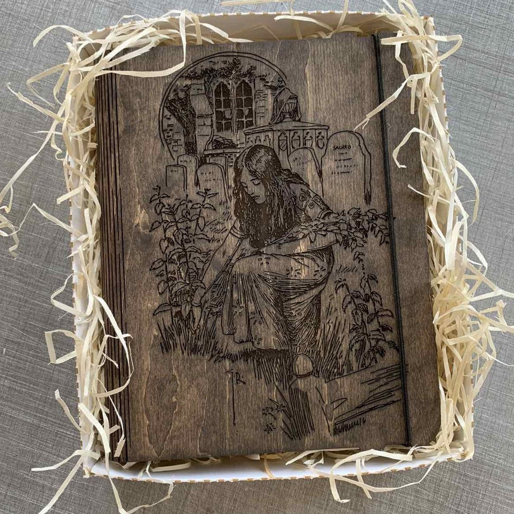 Wood Journal Personalized Wooden Sketchbook Fancy Notebook A5 Refill Sketch Book Custom Engraving P 3