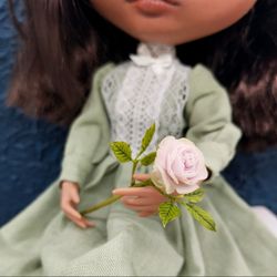 Miniature English Rose Scale 1:6 Dollhouse flowers