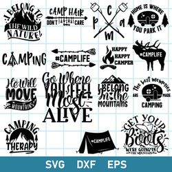 camping bundle svg, camping holiday svg, camping quotes svg, camping svg, dxf eps file