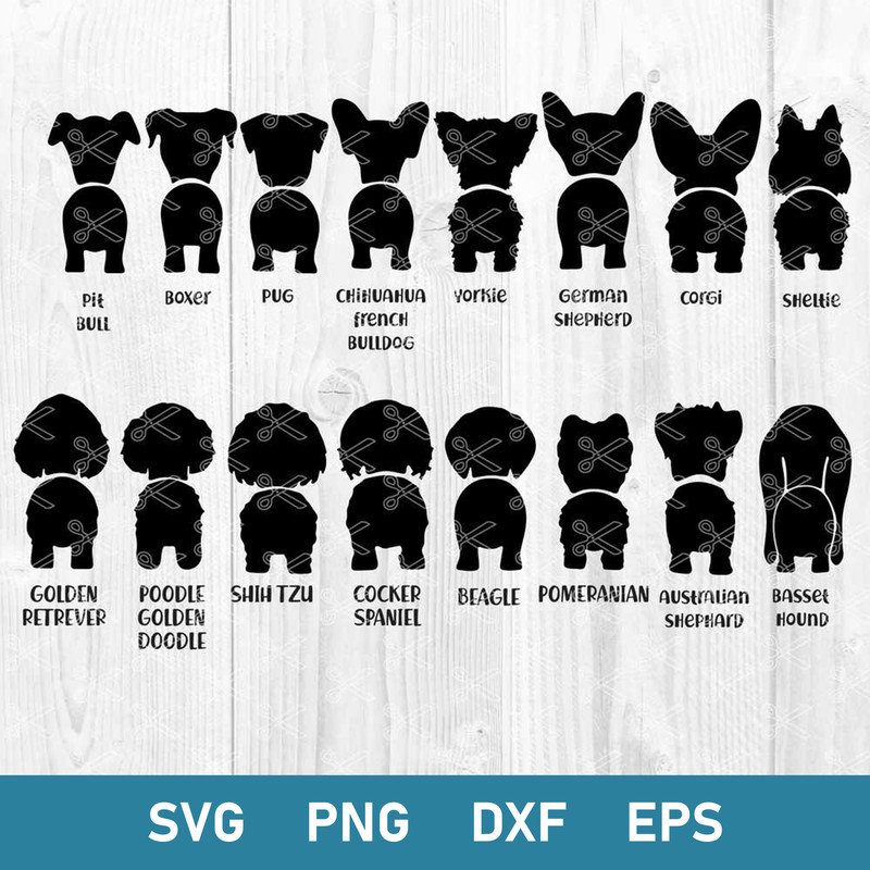 Dog Butt Bundle Svg, Dog Butt Svg, Dog Svg, Animal Svg, Png Dxf Eps File.jpg