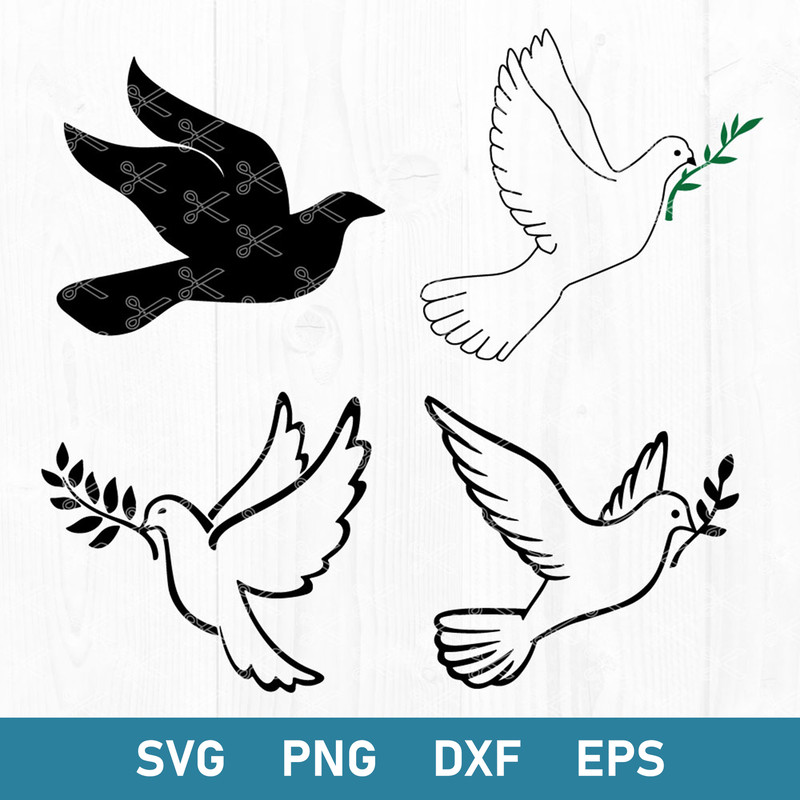 Dove Bundle Svg, Dove Svg, Peace Dove Svg, Png Dxf Eps Digital File.jpg