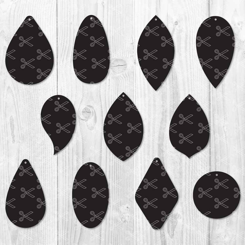 Earring Bundle Svg, Earring Svg, Earring Clipart, Earring Silhouette Svg, Png Dxf Eps File.jpg