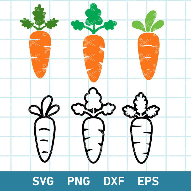 Easter Carrot Bundle Svg, Carrot Svg, Easter Svg, Bunny Svg, Png Dxf Eps Digital File.jpg