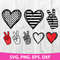 Peace Love Bundle Svg, Peace Love Svg, Heart Love Svg, Png Dxf Eps Digital File.jpg