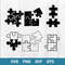 Puzzle Piece Bundle Svg, Puzzle Piece Svg, Png Dxf Eps Digital File.jpg