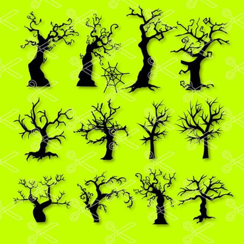 Scary Tree Halloween Bundle Svg, Scary Tree Halloween Svg, Halloween Svg, Instant Download.jpg