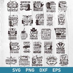 southern bundle svg, southern svg, country girl svg, png dxf eps digital file