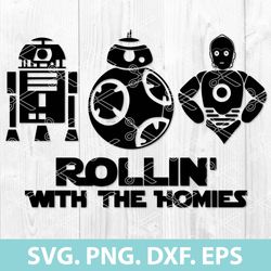 Star Wars Svg, Darth Vader Svg, Rollin With The Homies Svg, Png Dxf Eps Digital File