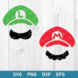 super mario hat svg, super mario svg, mario svg, png dxf eps digital file