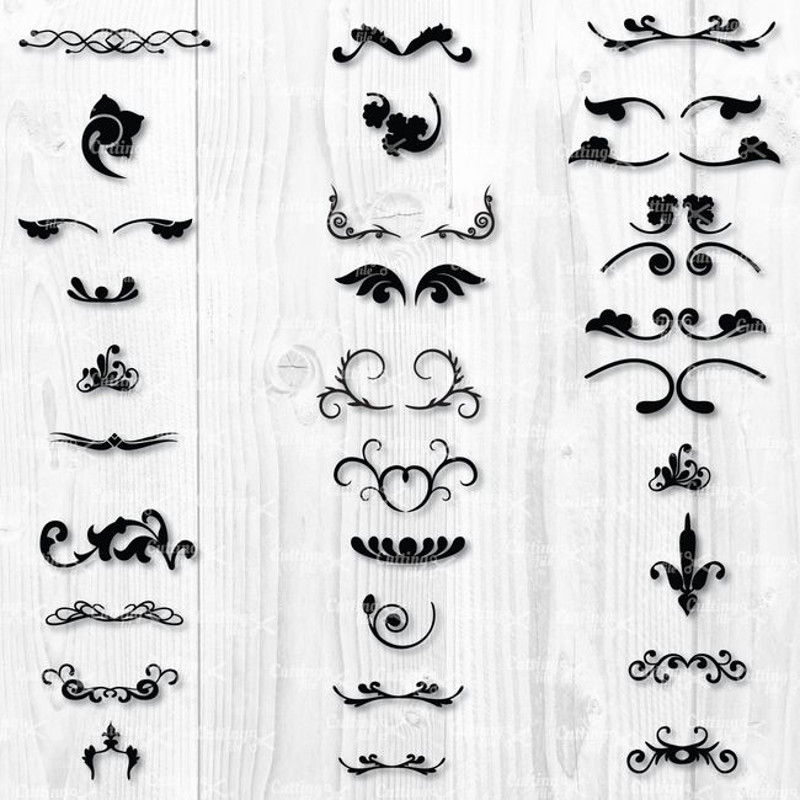 Swirls Bundle Svg, Swirls Svg, Flourishes Swirls Svg, Instant Download.jpg