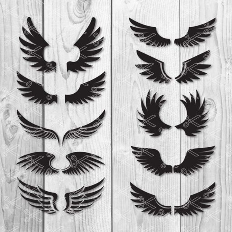 Wings Bundle Svg, Wings Svg, Wings Cliapart, Wings Cricut Svg, Instant Download.jpg
