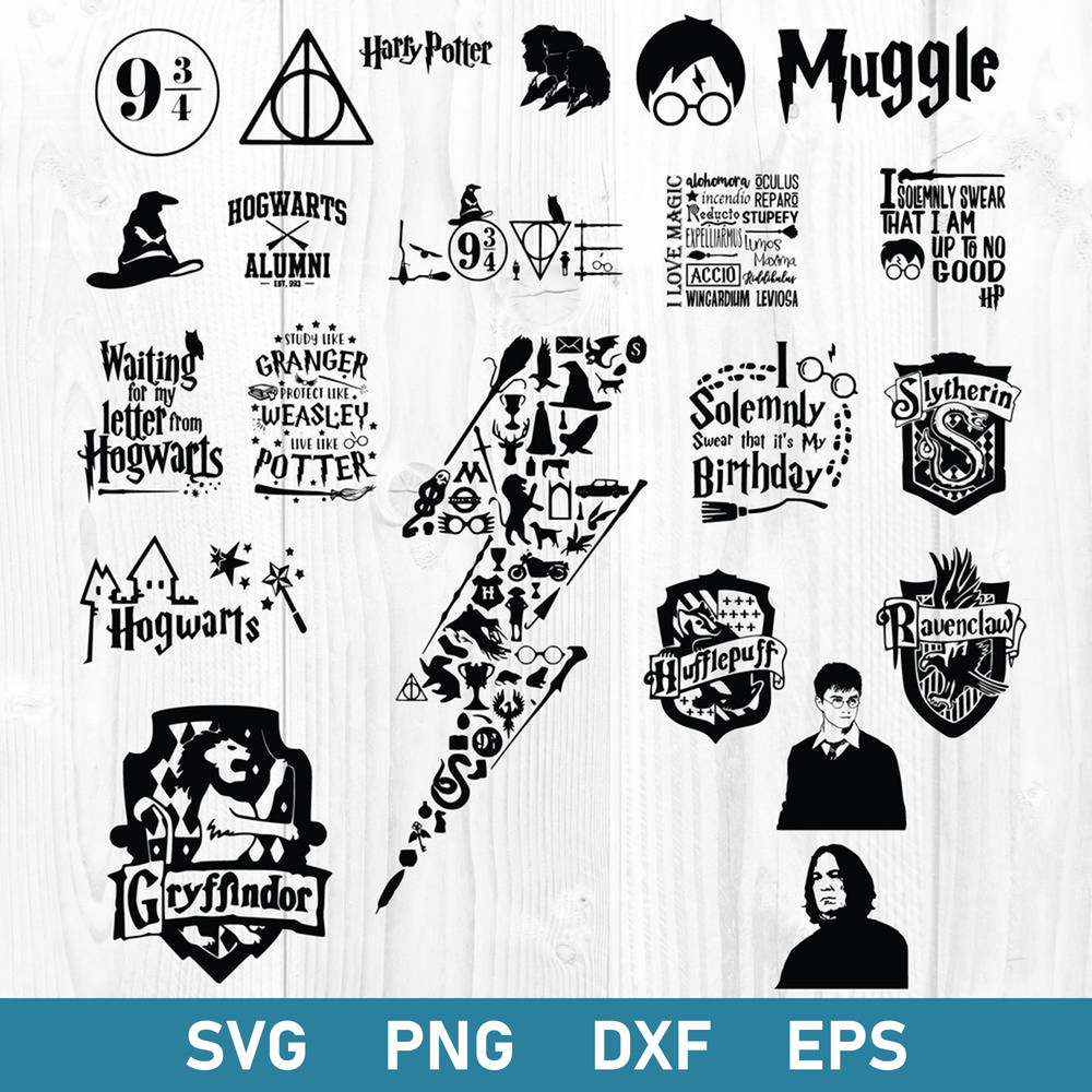 Wizards Bundle Svg, Wizards Svg, Harry Potter Svg, Magic Wizards Svg, Png Dxf Eps Digital File.jpg