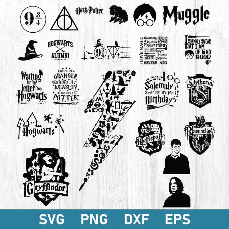 Wizards Bundle Svg, Wizards Svg, Harry Potter Svg, Magic Wizards Svg, Png Dxf Eps Digital File.jpg