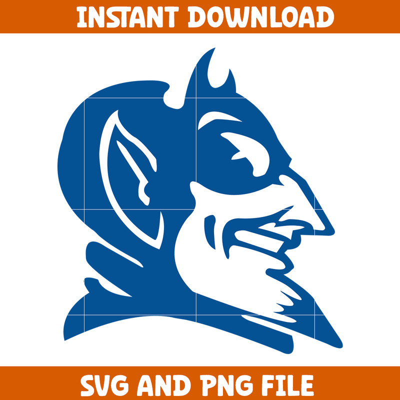 Duke bluedevil University Svg, Duke bluedevil logo svg, Duke bluedevil University, NCAA Svg, Ncaa Teams Svg (1).png