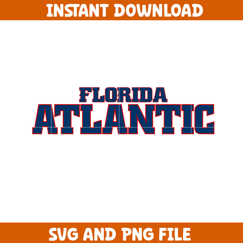 Florida Atlantic University Svg, Florida Atlantic logo svg, Florida Atlantic University, NCAA Svg, Ncaa Teams Svg (64).png