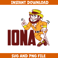 iona gaels svg, iona gaels logo svg, iiona gaels university svg, ncaa svg, sport svg, digital download (14)