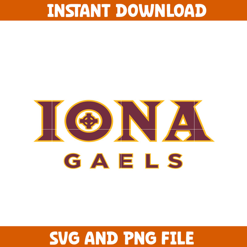 Iona gaels Svg, Iona gaels logo svg, IIona gaels University svg, NCAA Svg, sport svg, digital download (2).png