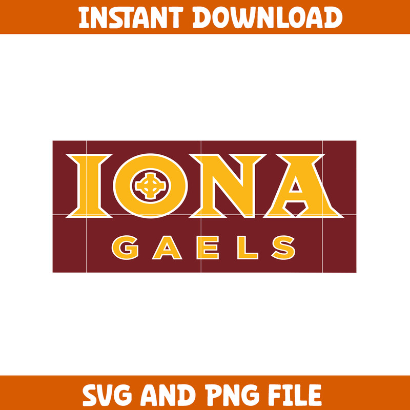 Iona gaels Svg, Iona gaels logo svg, IIona gaels University svg, NCAA Svg, sport svg, digital download (4).png