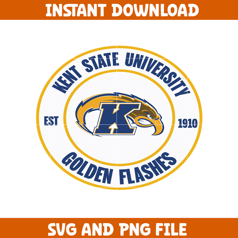 Kent State Golden Svg, Kent State Golden logo svg, Kent State Golden University svg, NCAA Svg, sport svg (13).png