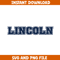 Lincoln ncaa Svg, Lincoln University logo svg, Lincoln University svg, NCAA Svg, sport svg (64).png