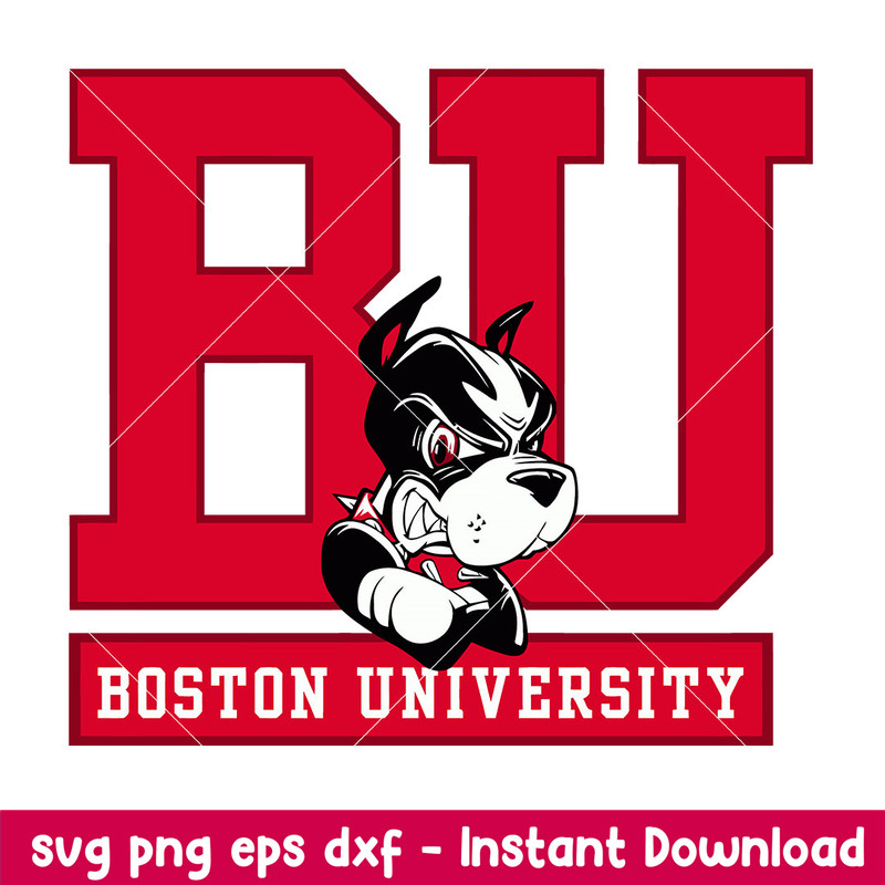 Boston University Terriers Logo Svg, Boston University Terriers Svg, NCAA Svg, Png Dxf Eps Digital File.jpeg