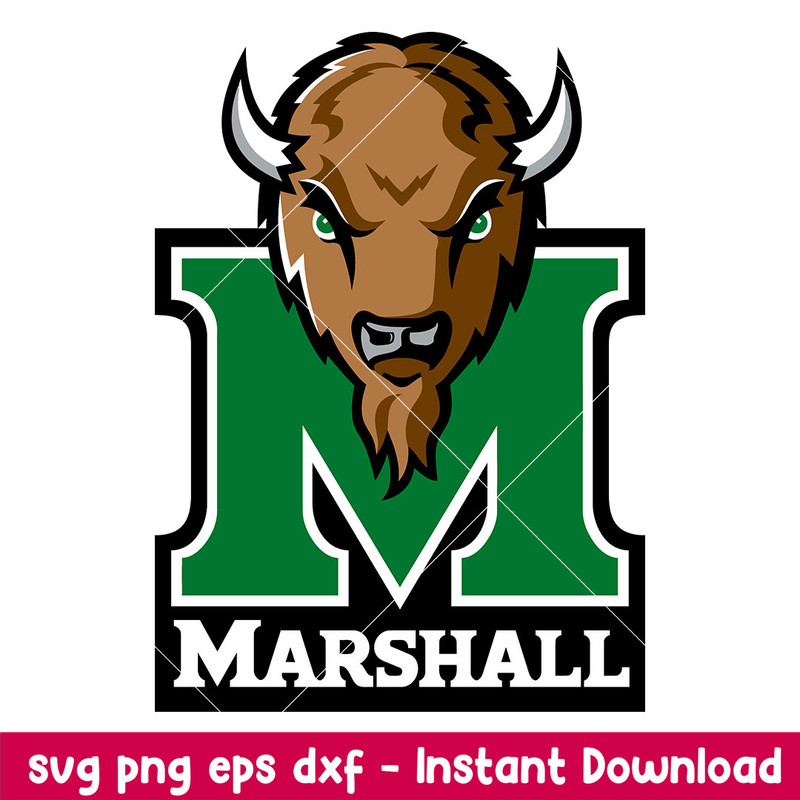 Marshall Thundering Herd Logo Svg, Marshall Thundering Herd Svg, NCAA Svg, Png Dxf Eps Digital File.jpeg
