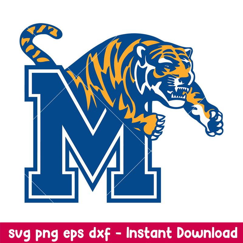 Memphis Tigers Logo Svg, Memphis Tigers Svg, NCAA Svg, Png Dxf eps Digital File.jpeg