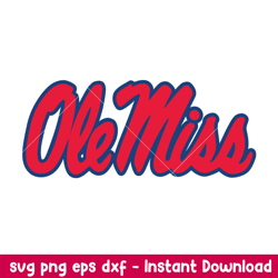 mississippi rebels logo svg, mississippi rebels svg, ncaa svg, png dxf eps digital file