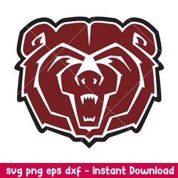 missouri state bears logo svg, missouri state bears svg, ncaa svg, png dxf eps digital file