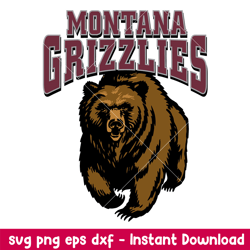 montana grizzlies logo svg, montana grizzlies svg, ncaa svg, png dxf eps digital file