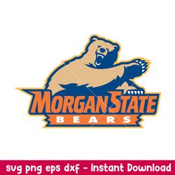 morgan state bears logo svg, morgan state bears svg, ncaa svg, png dxf eps digital file