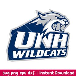 new hampshire wildcats logo svg, new hampshire wildcats svg, ncaa svg, png dxf eps digital file