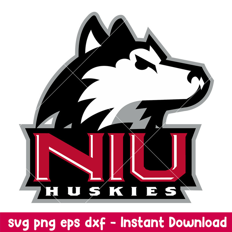Northern Illinois Huskies Logo Svg, Northern Illinois Huskies Svg, NCAA Svg, Png Dxf eps Digital File.jpeg
